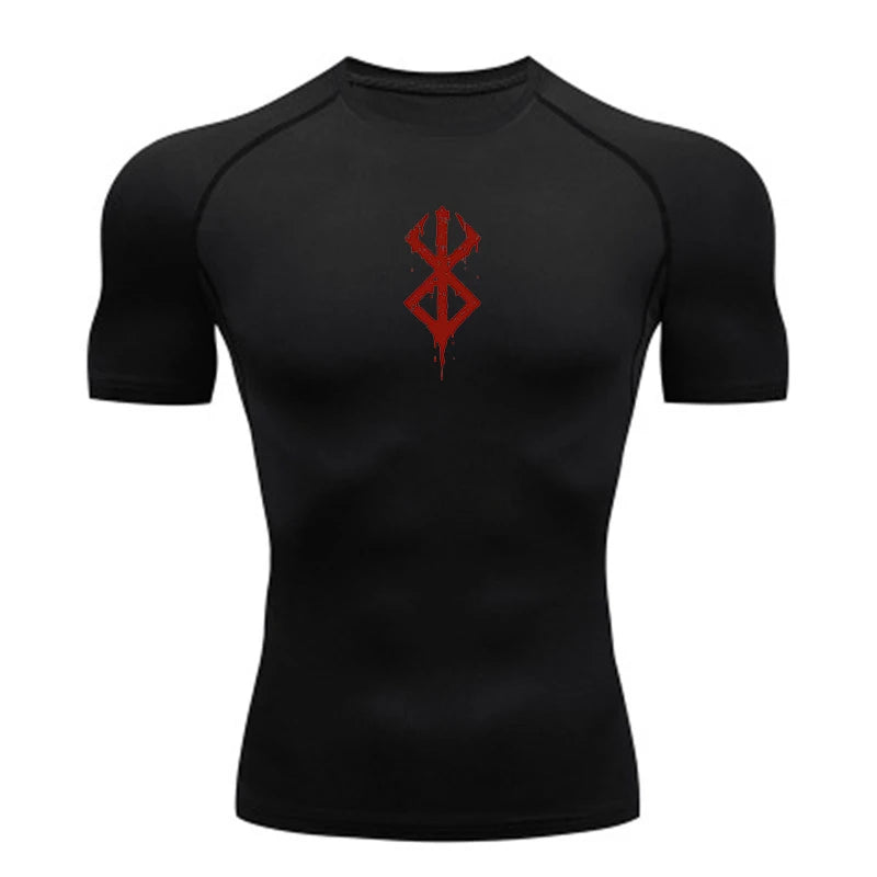Men’s Quick-Dry Compression Shirt – Gym & Running Fitness Tee