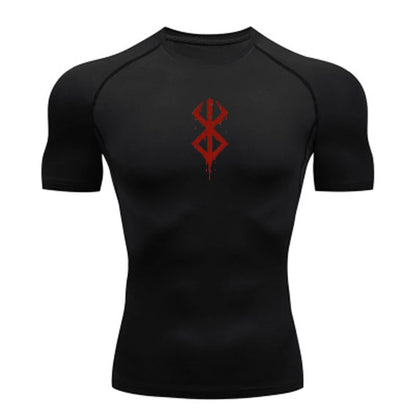 Men’s Quick-Dry Compression Shirt – Gym & Running Fitness Tee
