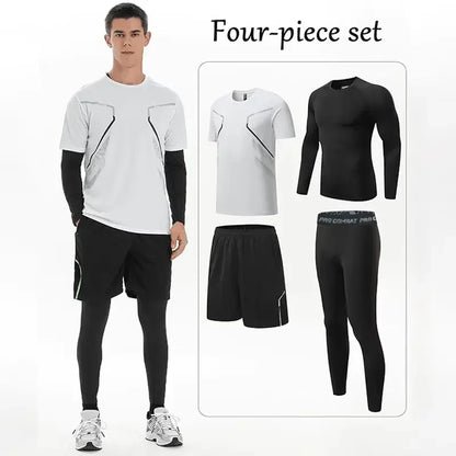 Men’s Quick-Dry Sports Set – Outdoor Training Outfit