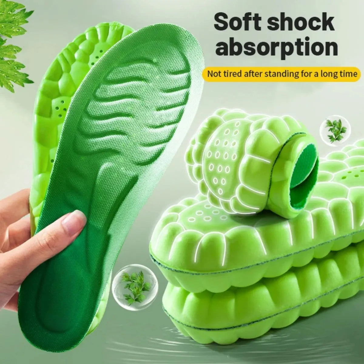 Sport Cushion Insoles – High Stretch Shock Absorption Pads