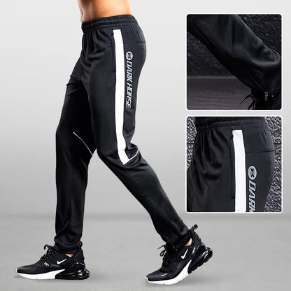 Men’s Fitness Leggings Joggers – Zipper Pocket Workout Pants