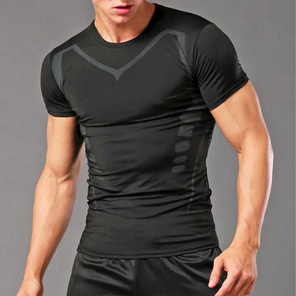 Athletic Running Compression Top – Men’s Sport Workout Shirt