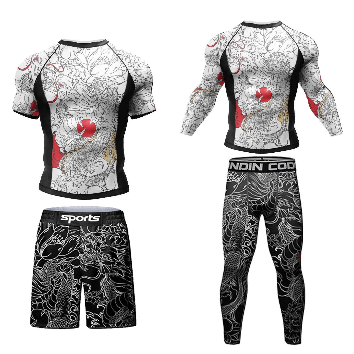 Men’s MMA Sportsuit – Rashguard & Compression Pants