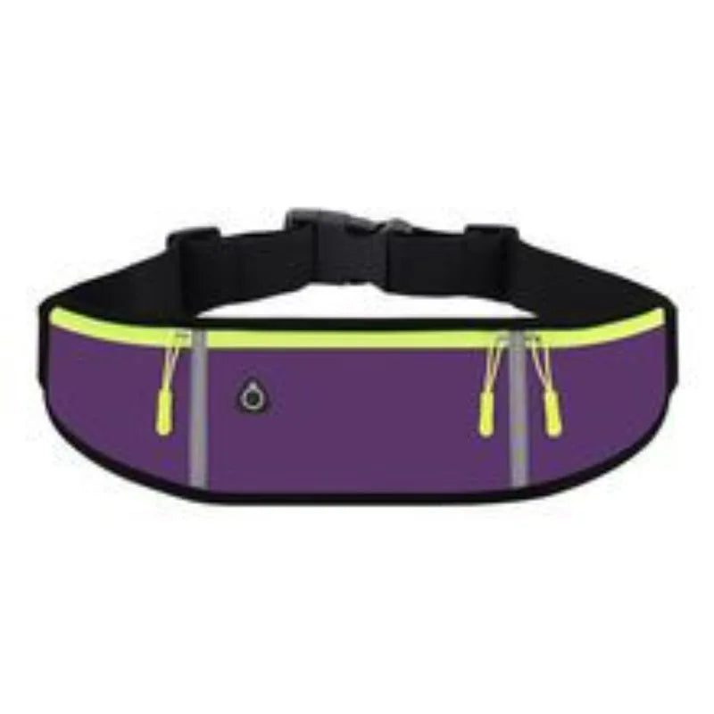 Lightweight Running Waist Pack – Triple Pocket Waterproof Bag