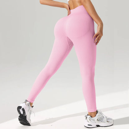 Seamless Sports Leggings – Women’s Tummy Control Activewear