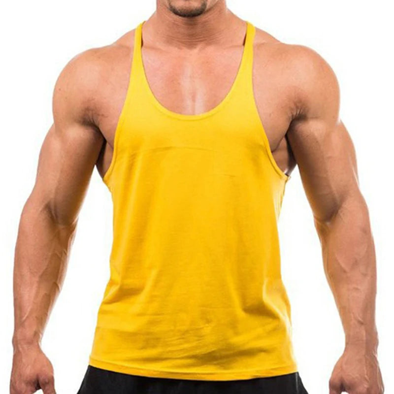 Men’s Gym Tank Top – Bodybuilding Sleeveless Training Singlet