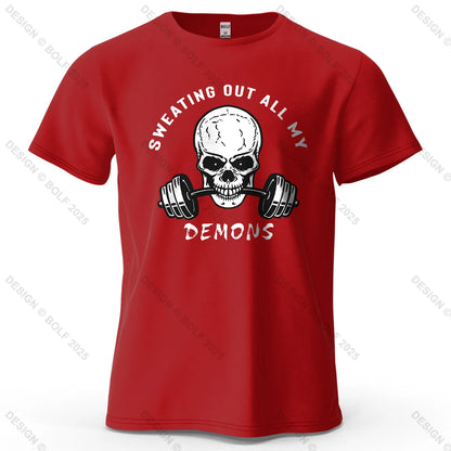 Skull Motivated Oversized Gym T-Shirt – Cotton Streetwear Tee