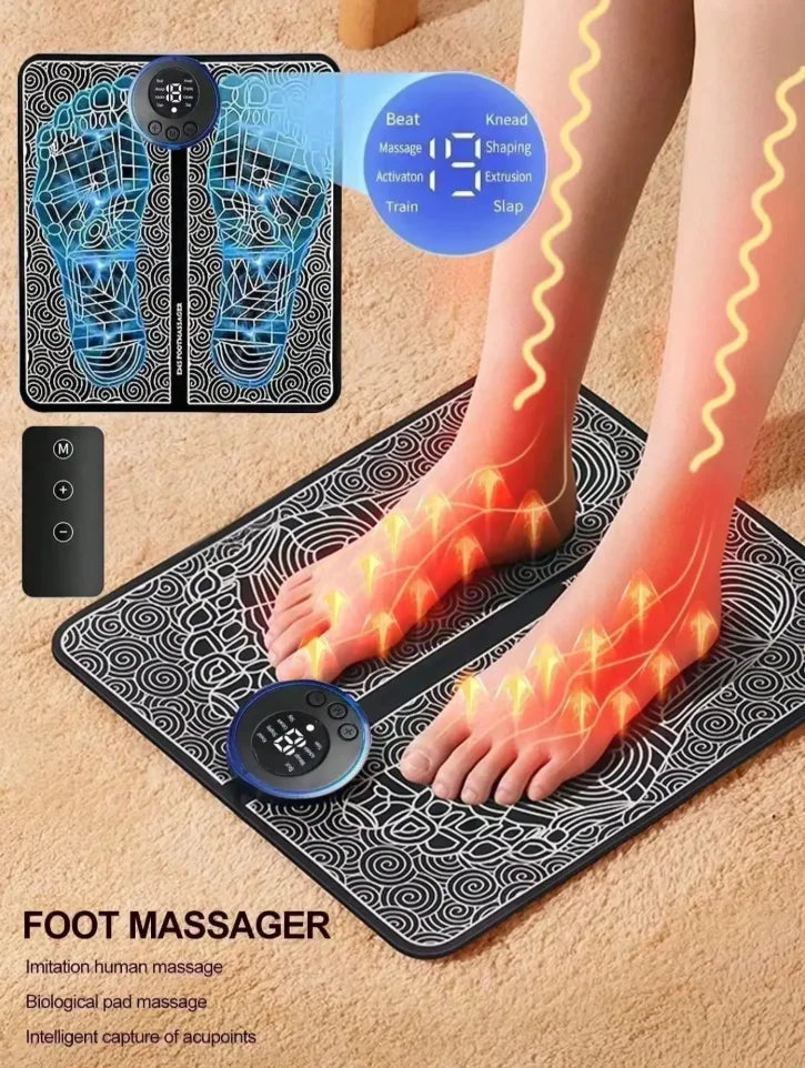 Portable EMS Foot Massage Pad – Home Relaxation Therapy Tool