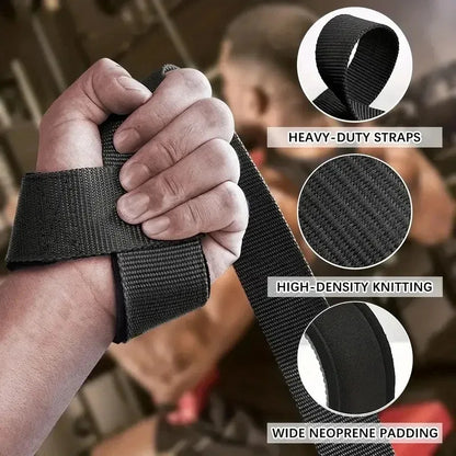 Non-Slip Weightlifting Straps for Gym Training