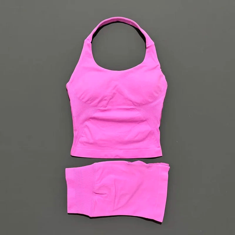 Seamless Running & Yoga Set – Women’s 2PC Fitness Outfit