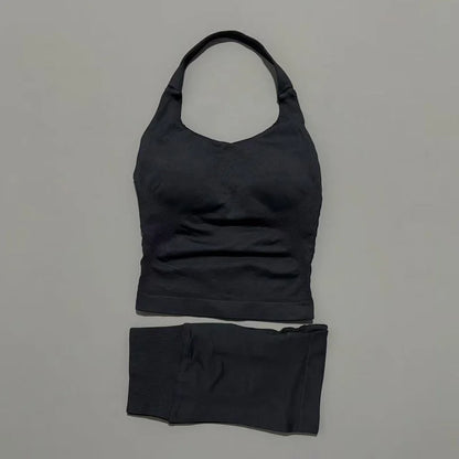 Seamless Running & Yoga Set – Women’s 2PC Fitness Outfit