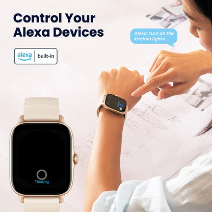 Amazfit GTS 4 Mini Smartwatch – Alexa & 150 Sports Modes