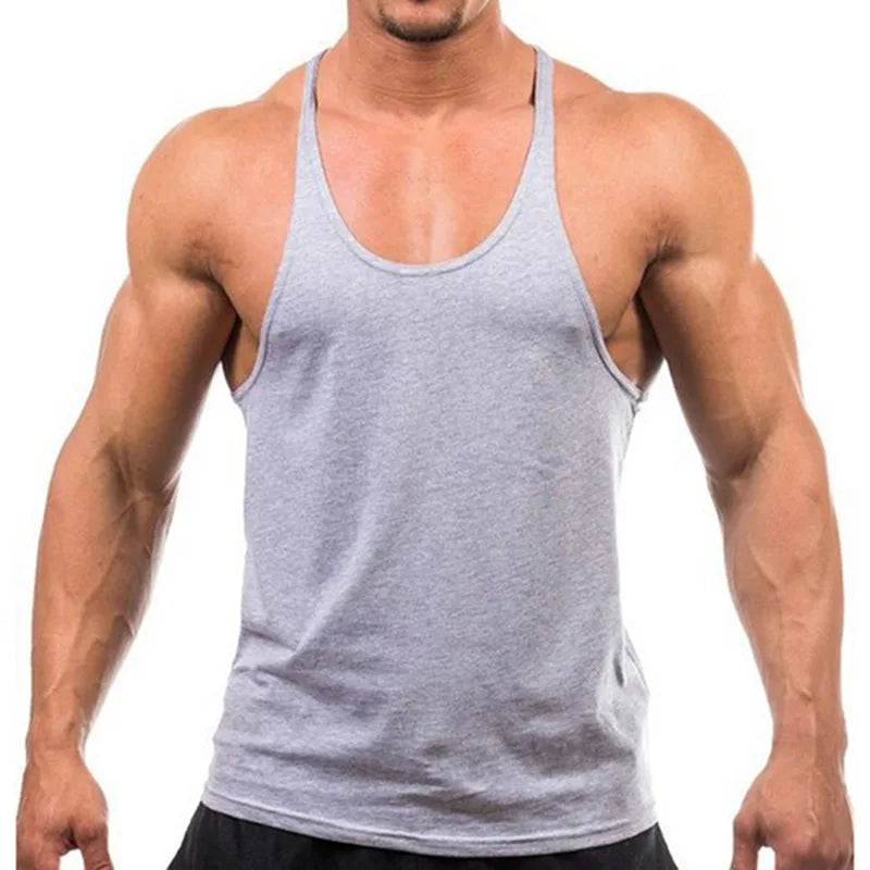 Men’s Gym Tank Top – Bodybuilding Sleeveless Training Singlet