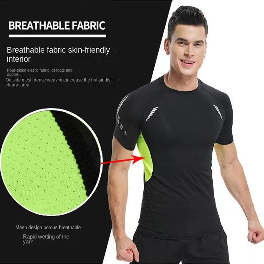 Athletic Running Compression Top – Men’s Sport Workout Shirt