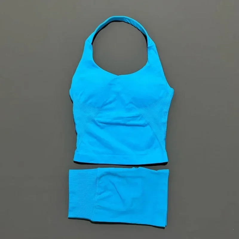 Seamless Running & Yoga Set – Women’s 2PC Fitness Outfit