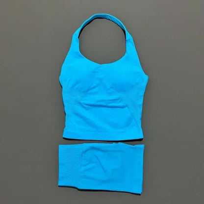 Seamless Running & Yoga Set – Women’s 2PC Fitness Outfit
