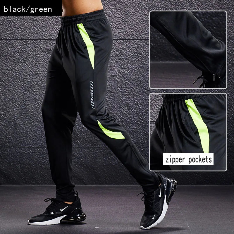 Men’s Fitness Leggings Joggers – Zipper Pocket Workout Pants
