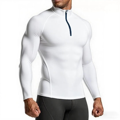Men’s Slim Fit Compression Shirt – Long Sleeve Gym & Running Top