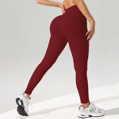 Seamless Sports Leggings – Women’s Tummy Control Activewear
