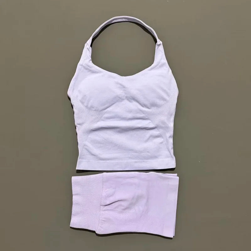 Seamless Running & Yoga Set – Women’s 2PC Fitness Outfit