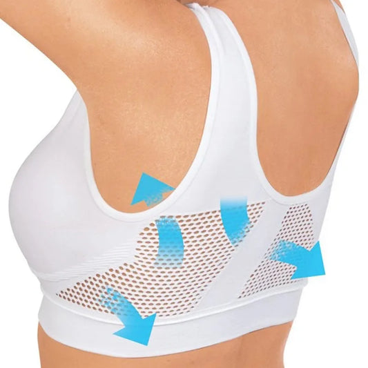 Women’s Shockproof Sports Bra Vest – Breathable Gym Running Top