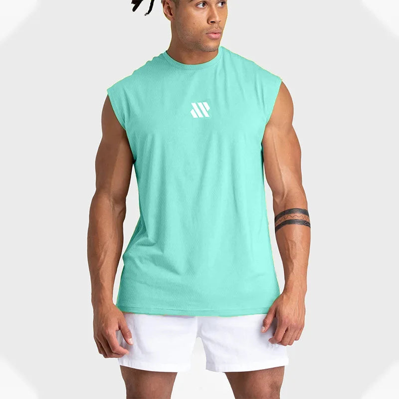 Men’s Sleeveless Gym Vest – Quick-Dry Fitness Training Shirt
