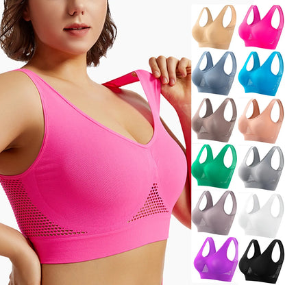 Women’s Yoga Sports Vest – Shockproof Support Gym Bra