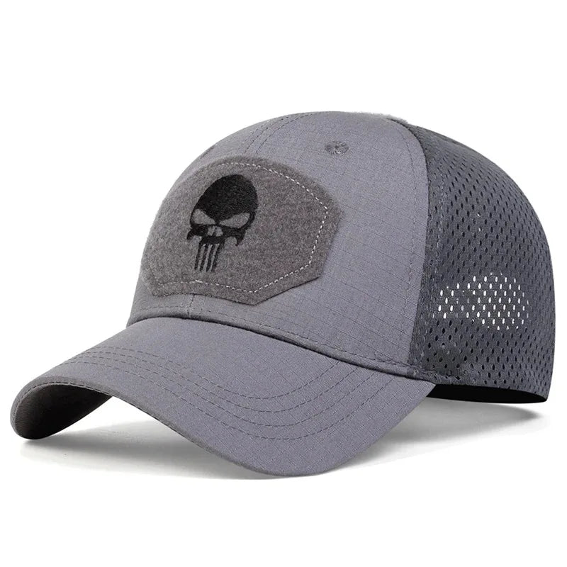 Street Style Skull Cap – Adjustable Sunscreen Hat