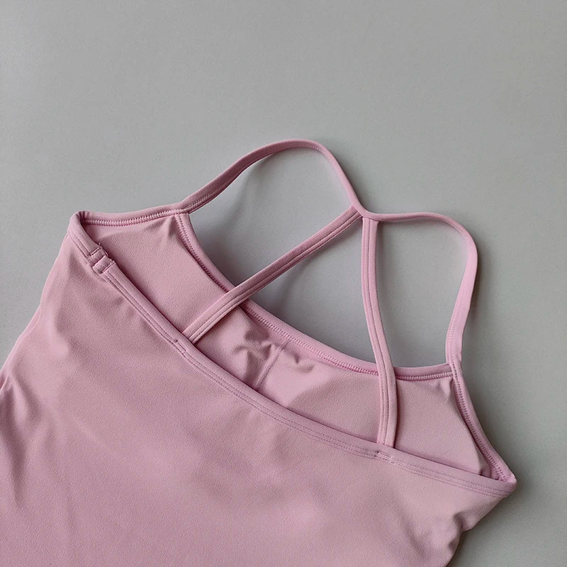 Women’s Yoga Sports Bra Vest – Pilates & Running Fitness Top