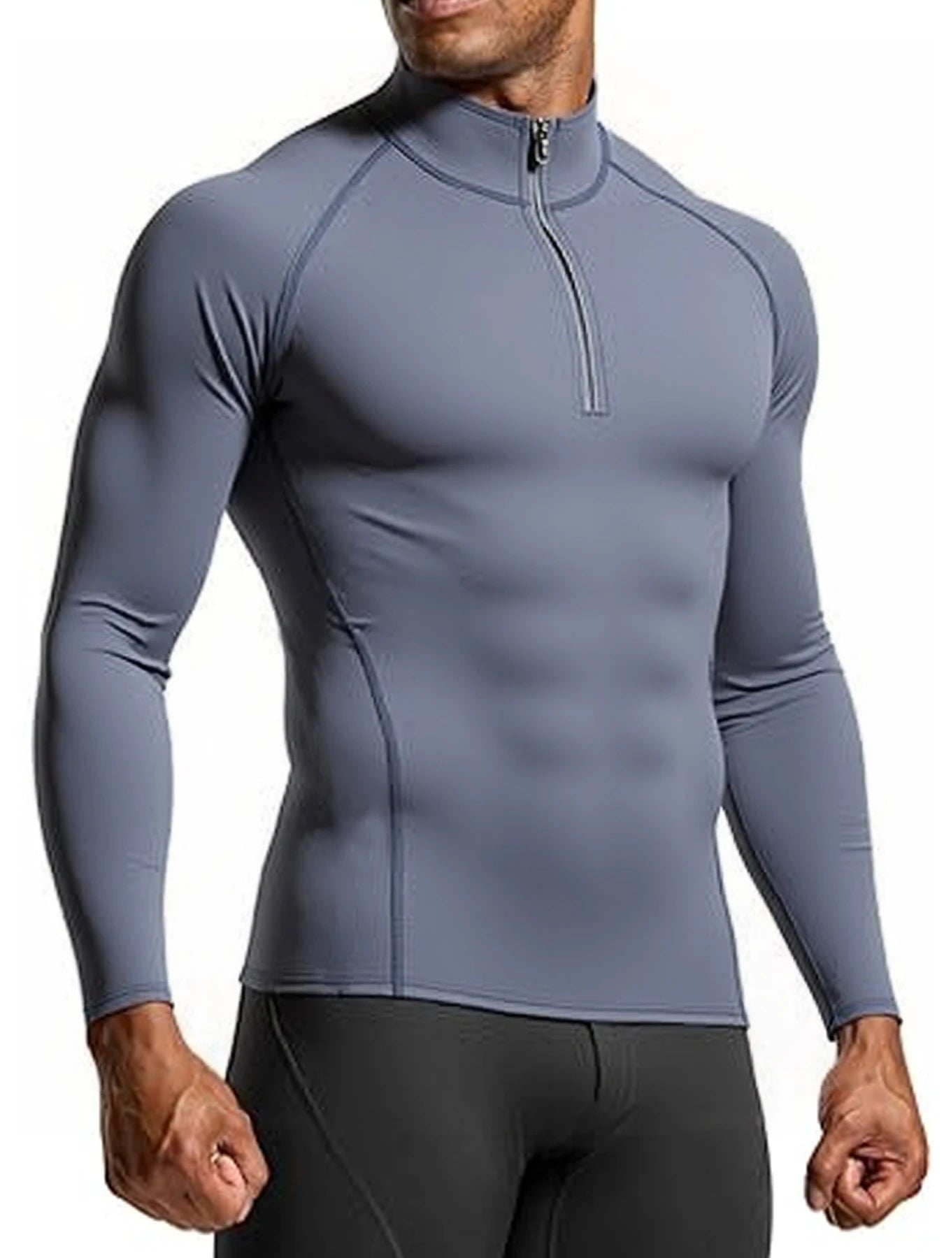 Men’s Quick-Dry Gym Shirt – Slim Fit Long Sleeve Training Top