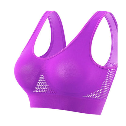 Women’s Yoga Sports Vest – Shockproof Support Gym Bra