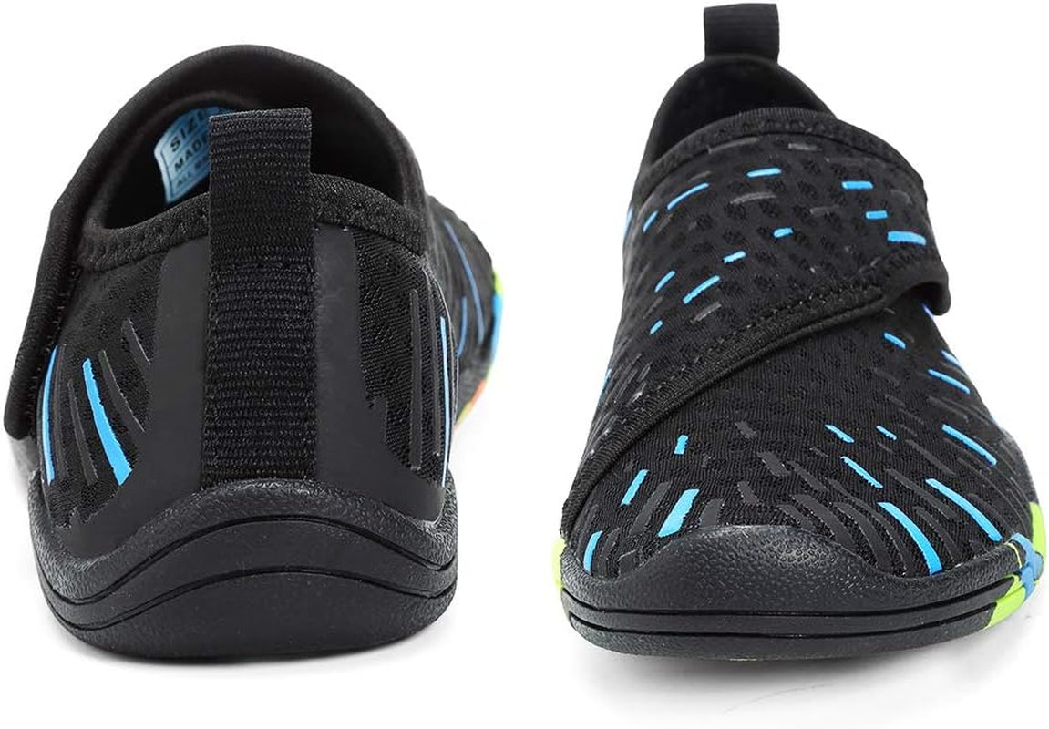 Kids' Lightweight Water Shoes with Comfortable Sole for Easy Walking - Slip-On Aqua Socks (Toddler/Little Kid/Big Kid)